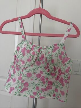 Freshman 1996 girls' floral cottagecore crop